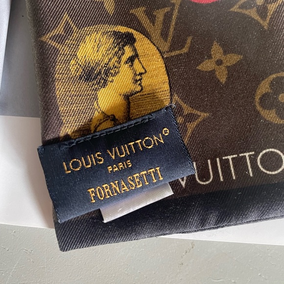 RARE Louis Vuitton Twilly Bandeau Fornasetti Greco Roman Design - Picture 4 of 9